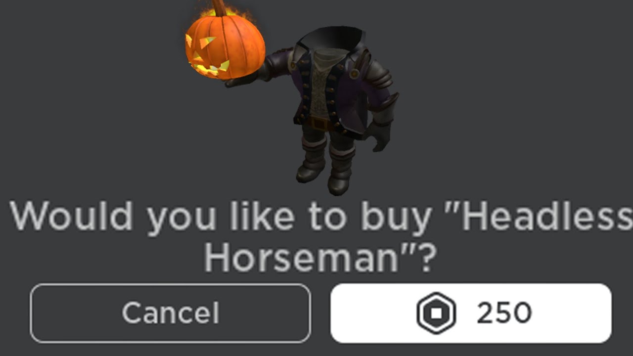 How to get the Headless Horseman Avatar Bundle in Roblox in 2022?