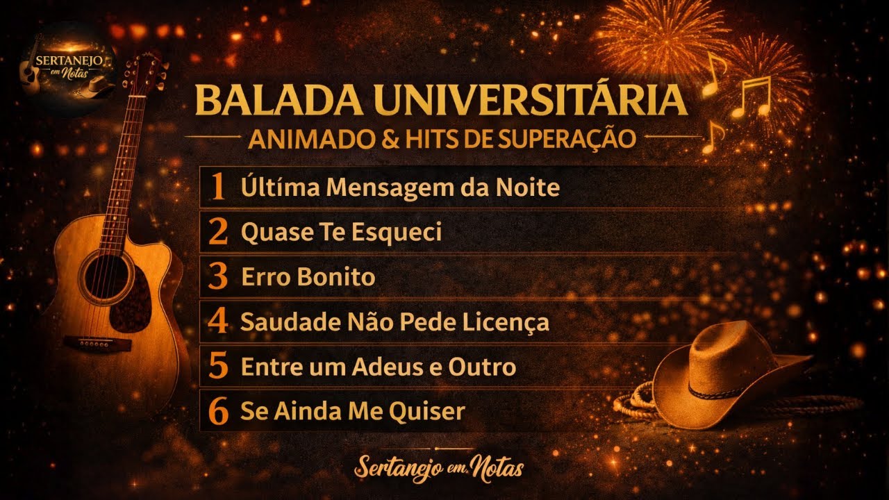 Sertanejo Universitário Atual 💔🎶 | Romântico & Sofrência – Sertanejo em Notas