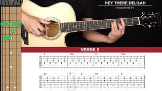 Video thumbnail of "Hey There Delilah Guitar Cover Plain White T's 🎸|Tabs + Chords|"