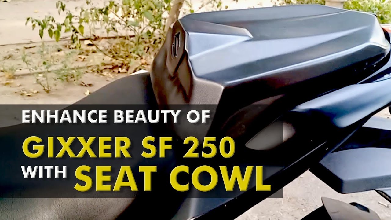 Gixxer SF 2022 with Seat Cowl Modification Single Seater YouTube