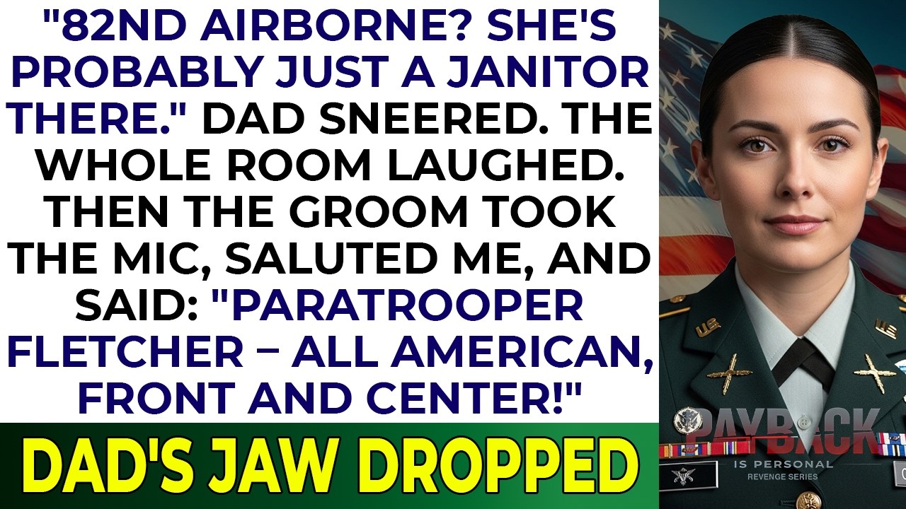 My Dad Mocked Me at My Sister’s Wedding — Until the Groom Saluted “All American, Front and Center!”