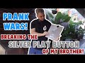 Vlog #11 BREAKING MY BROTHER’S SILVER PLAY BUTTON