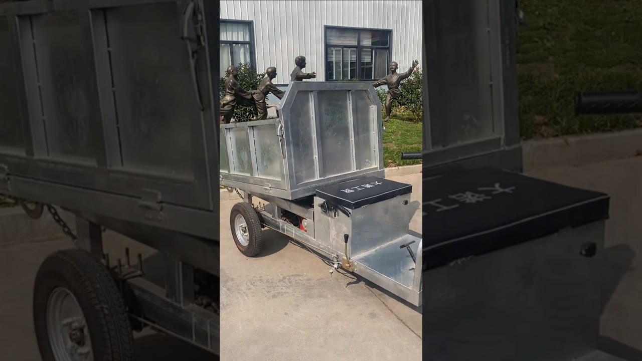 Electric tricycle! Self unloading tricycle! Automatic Trolley! wealbarrow! 