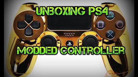Ps4 Modded Controller- unboxing (Gold Chrome)