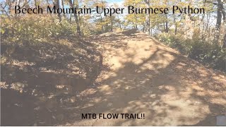 Raw 4k- Upper Section of Burmese Python - Beech Mountain Bike Park - October 2022