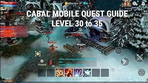 Cabal Mobile Philippines QUEST GUIDE Lvl. 30 - 35