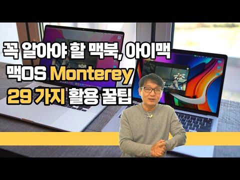 모르면 안됨! 꼭 알아야 할 맥북 프로 아이맥 등 맥OS 몬터레이 29가지 활용 꿀팁! macOS monterey tip