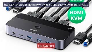 UGREEN 4K@60Hz HDMI KVM Switch USB3.0 KVM Switcher 2 PCs Sharing 1... — Top Rated 2026 | Buy Now!