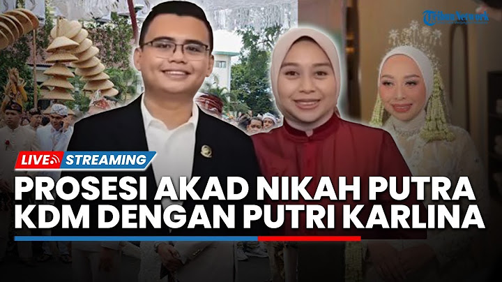 🔴LIVE: Momen Bahagia Prosesi Akad Nikah Putra KDM, Maula Akbar dan Putri Karlina di Pendopo Garut