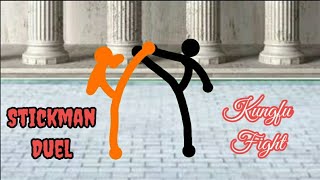 Stickman Kung Fu Fighting - Black vs Orange Duel - Black defeat Orange screenshot 5