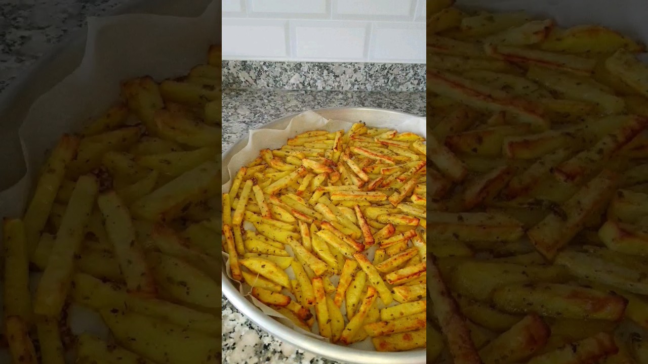 Fırında patates kızartması  #patateskızartması #kahvaltılıktarifler #kahvaltı
