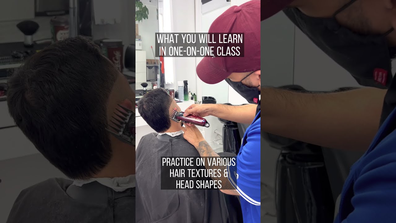 A One on One Barber Class at CADMEN Barber Academy Mississauga