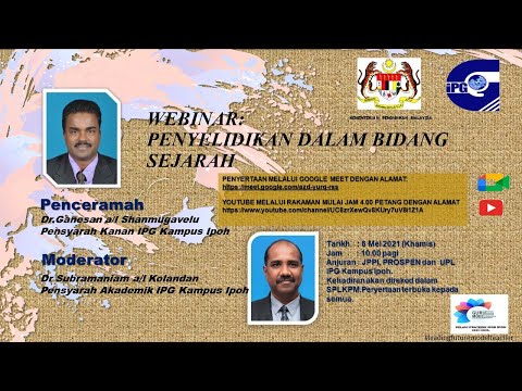 WEBINAR PENYELIDIKAN DALAM BIDANG SEJARAH