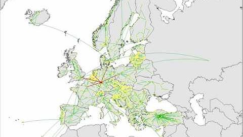 European NREN Cascading failure simulation