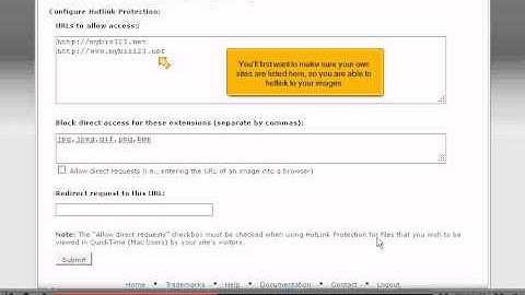 How to setup Hotlink protection in cPanel