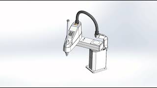 SCARA Robot Movement Test in Solidworks