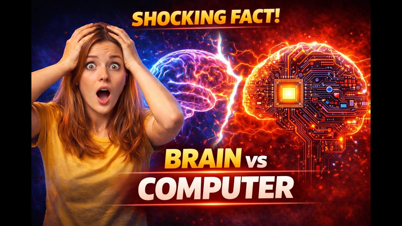Brain vs Computer | कौन ज्यादा तेज़ है? 😱 Shocking Facts About Human Brain in Hindi