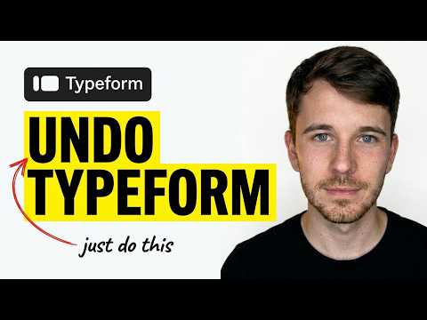 How to Undo on Typeform 2026 (Beginner Guide)