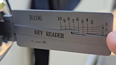 Trying out the Lishi B106 key reader