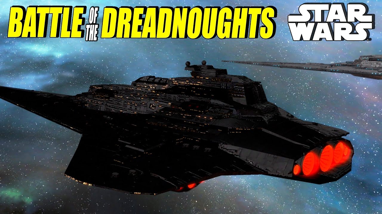 Battle of the Dreadnoughts Star Wars Implacable vs MC99