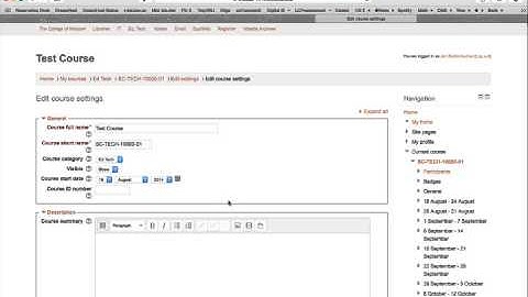 Make Courses Visible in Moodle