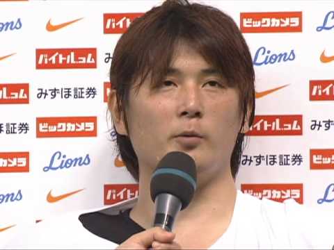 L8-2F 0709 涌井投手／後藤選手　ヒーローインタビュー