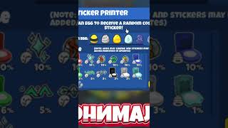 BSS CASINO "STICKER PRINTER" (PART 2) #shorts #roblox #funny #bss #beeswarmsimulator #robloxgames