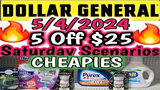 5\/4\/2024 Dollar General Couponing this Week | 5 OFF $25 | Saturday Deals | #dollargeneral #couponing