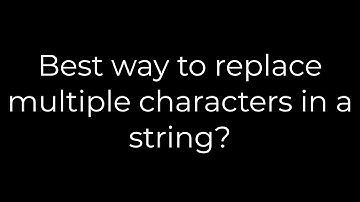Python :Best way to replace multiple characters in a string?(5solution)