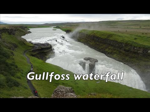 GULLFOSS WATERFALL on Golden Circle in Iceland