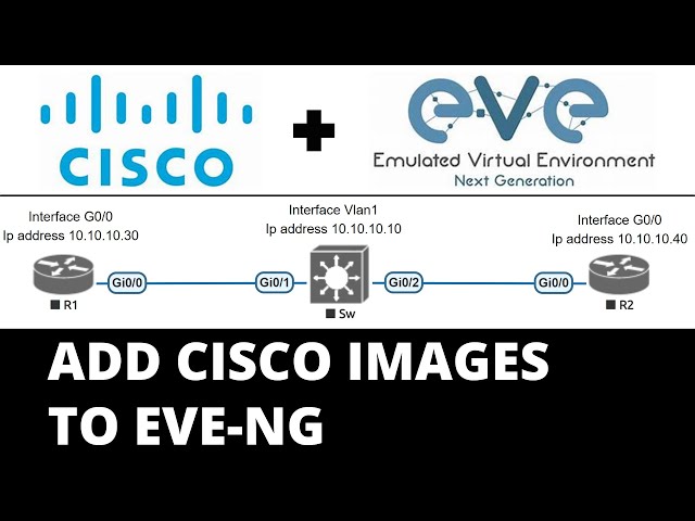 Add/Upload CISCO Switch/Router images to EVE-NG Community Edition (with English subtitles) class=