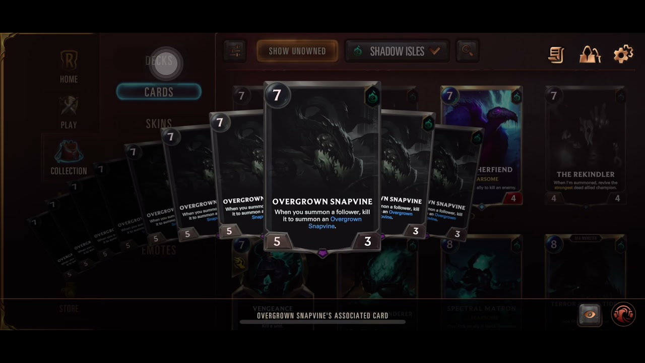 Overgrown Snapvine bringing the whole gang - Legends of Runeterra