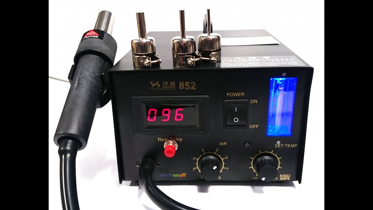 Паяльная станция HANBA 852 с феном. Видео обзор от Интенет-магазина ...