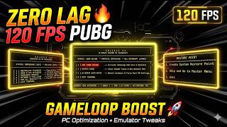 👉 PUBG Emulator ZERO LAG 😱 120 FPS Boost | GameLoop Optimization (PC Tweaks)