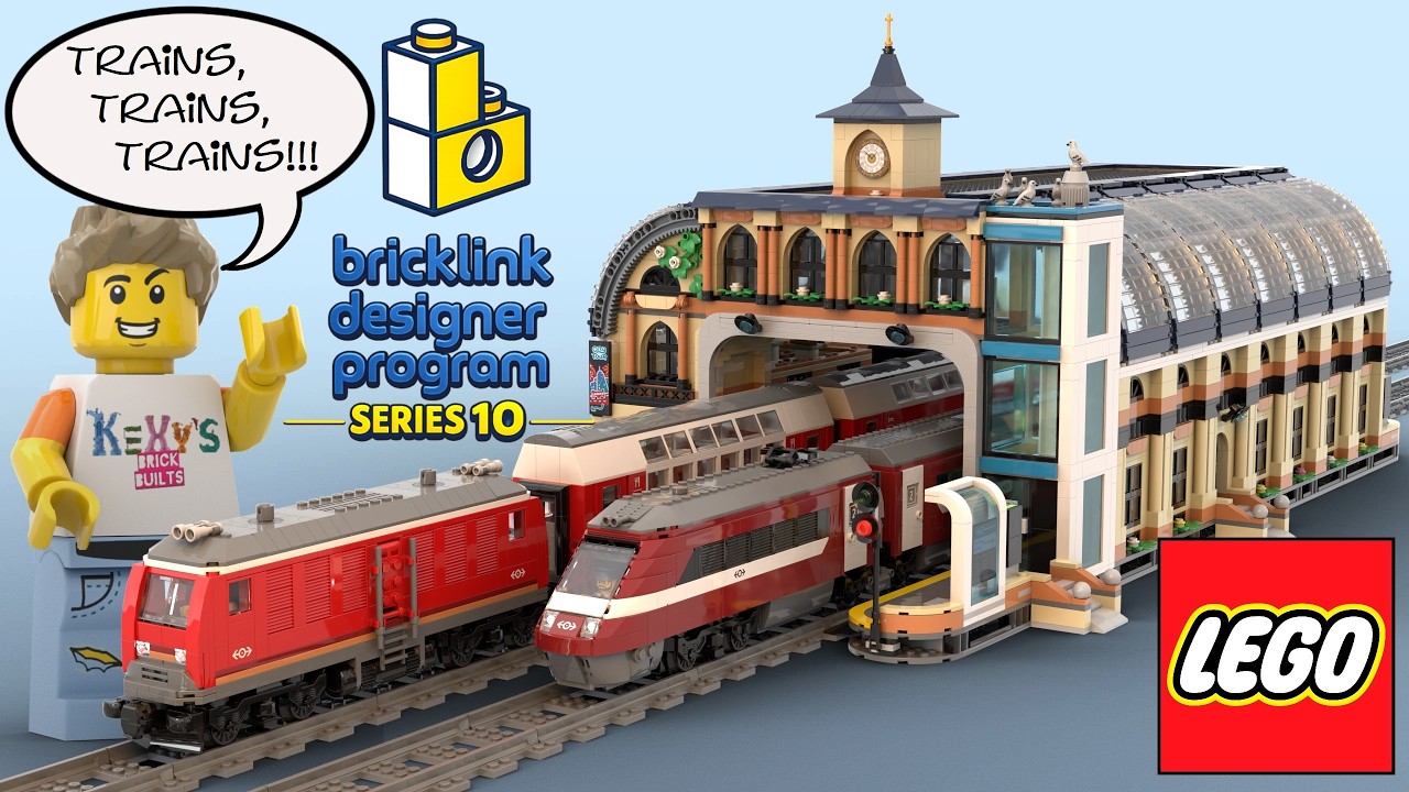 LEGO® - Программа для дизайнеров Bricklink - Междугородний экспресс и Панорамный пассажирский поезд
