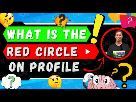 What does a red circle represent?