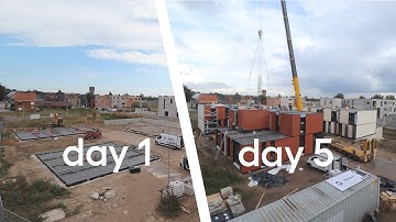 Skilpod modular building - 10 homes, 5 days