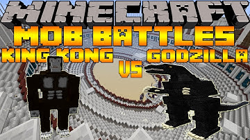 Minecraft Mob Battles Season 2: King Kong Vs. Godzilla - Funny Epic Battle