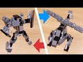 How to build LEGO brick mini helicopter transformer mech - Super Kick