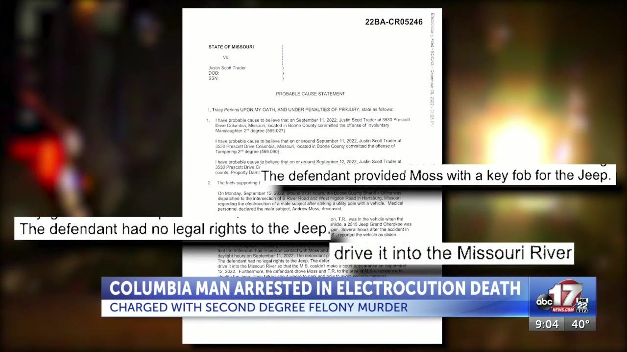 Columbia man accused of murder in Boone County electrocution arrested ...