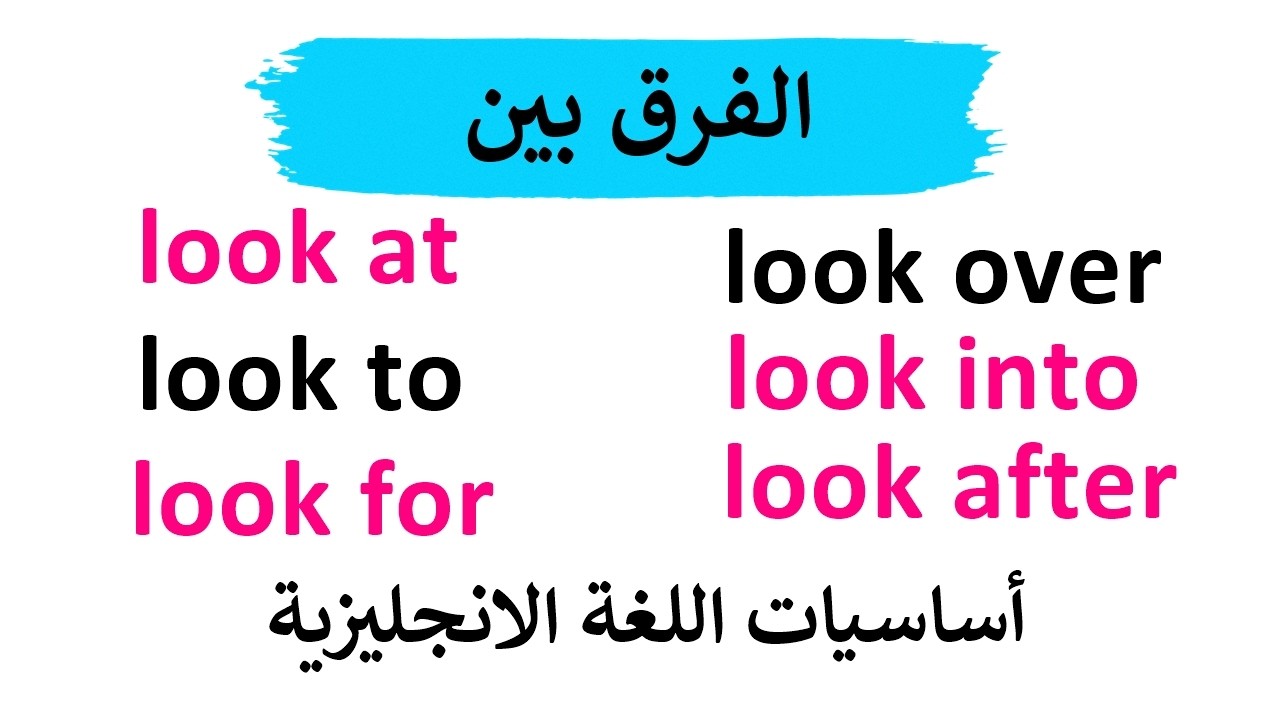 Как меняется значение слова LOOK в зависимости от предлога, который следует за ним? Изучайте англ...