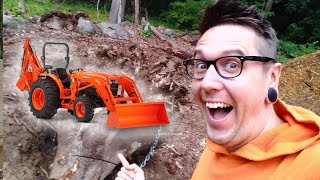 We Got A BACKHOE! First Time Using the Kubota BH92 with L4701