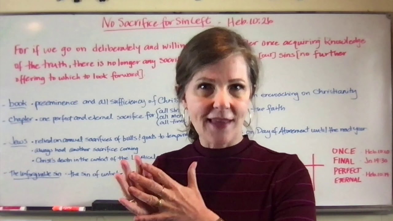 No More Sacrifice for Sins Left - Heb. 