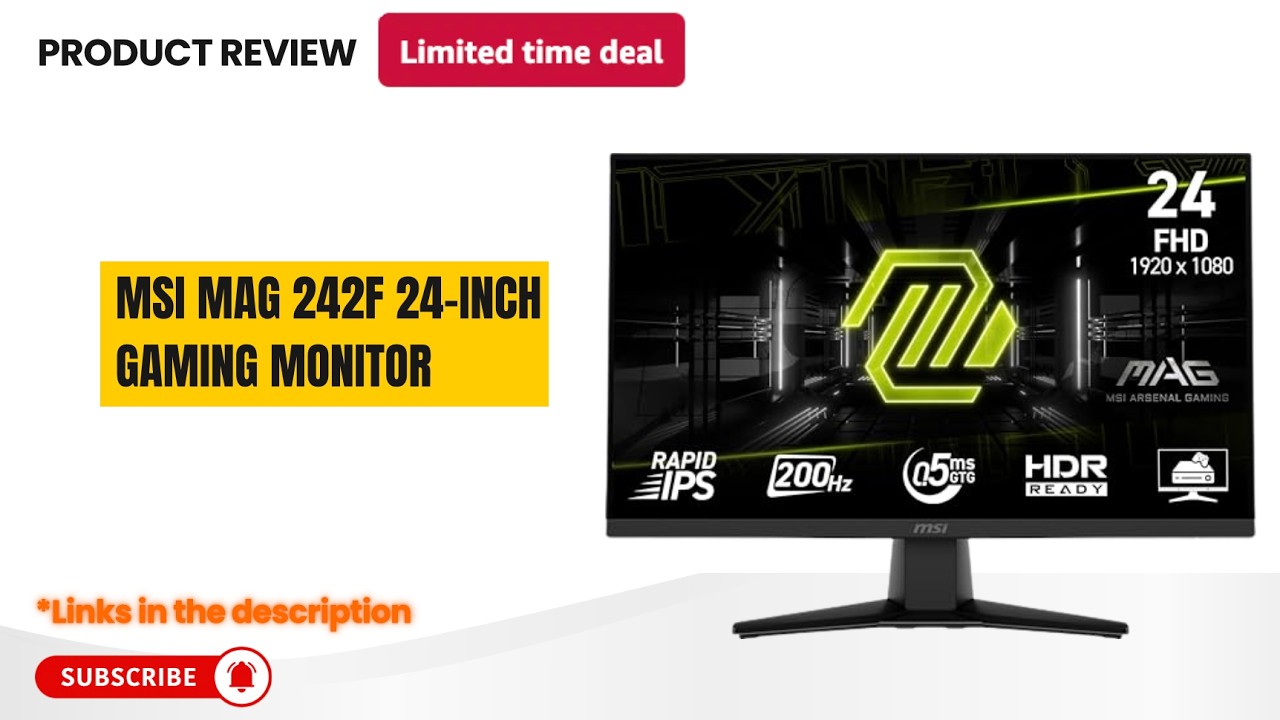 Ultimate Budget 200Hz Esports Monitor! 🎮 MSI MAG 242F 24