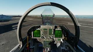 DCS F18 supercarrier startup and launch: ZinexGaming