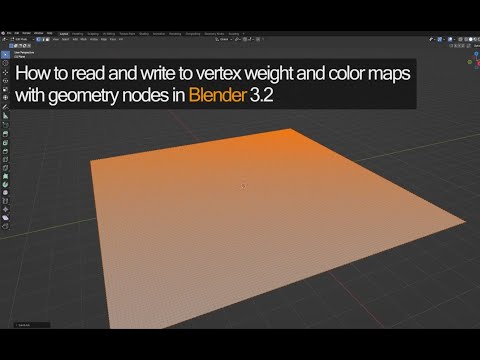 Vertex map and texture workflow with Geometry Nodes in Blender 3.2