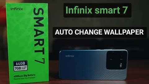 infinix smart 7) How to set auto change lockscreen wallpaper || automatic wallpaper change