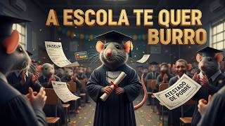 YouTube thumbnail: A ESCOLA TE QUER BURRO! FACULDADE NÃO É O QUE VC PENSA