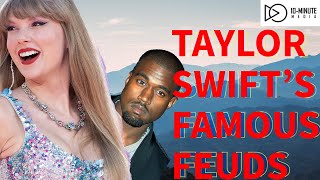 Taylor Swift's Famous Feuds #taylorswift #feuds #kanyewest #katyperry #scooterbraun