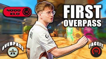 HADES FIRST GAME ON OVERPASS! (Faceit POV with voicecomms and utility lineups)